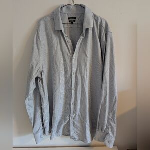 RW&CO. Light Blue Patterned Men's Dress Shirt